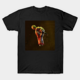 From our dead hands. Zombie fist with microphone WBG T-Shirt